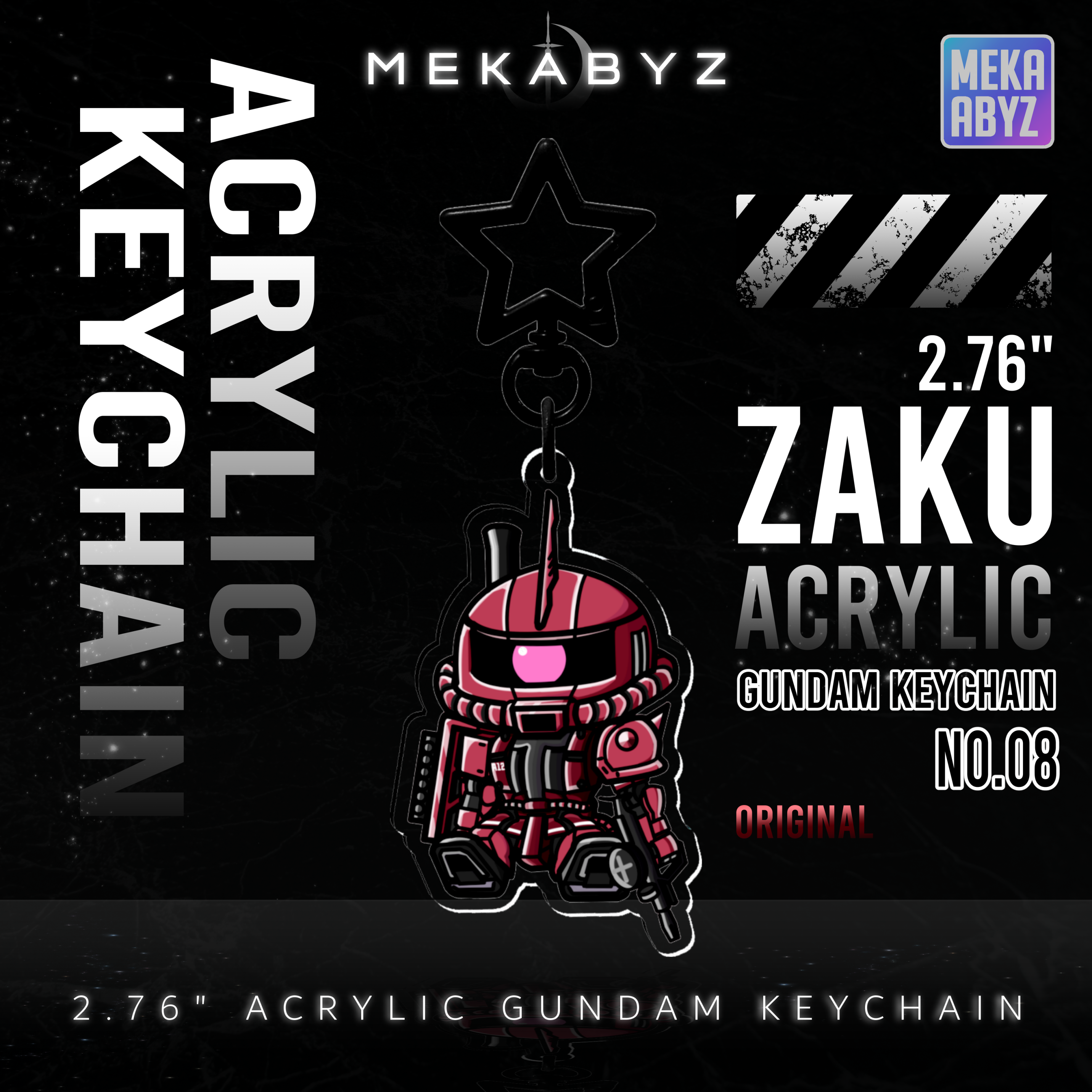 Zaku Gundam Keychain MEKABYZ (Original)