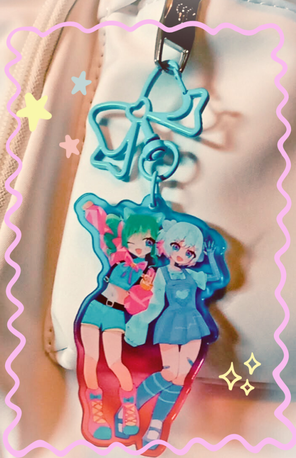 LUVBUGZ! Colored Edge Keychain