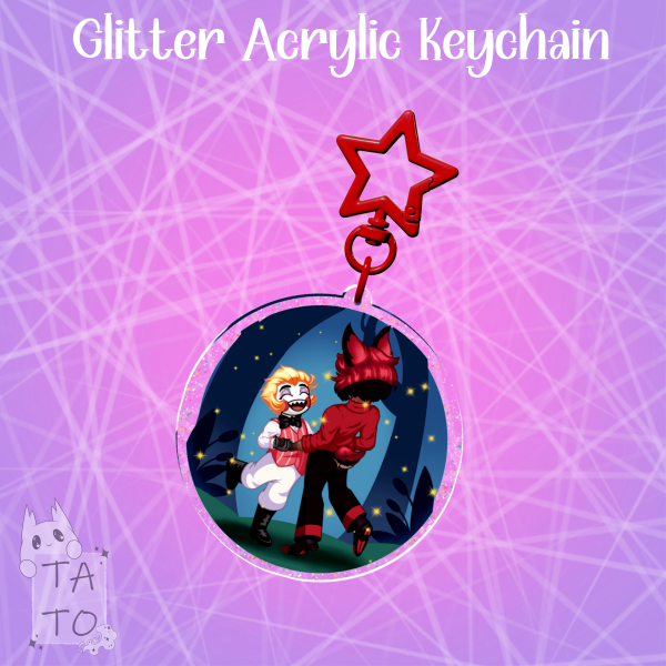 Dance in the Bayou | Radioapple Glitter Acrylic Keychain