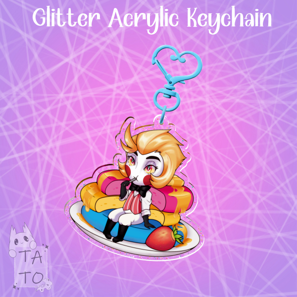 The Panking | Lucifer Glitter Acrylic Keychain