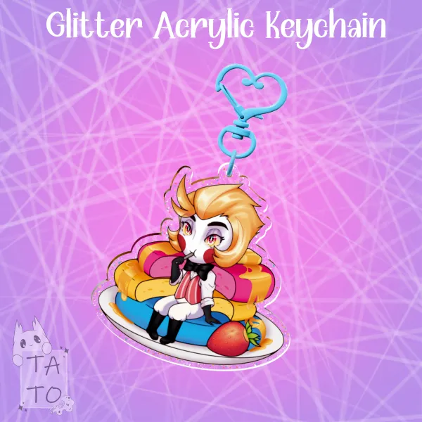 The Panking | Lucifer Glitter Acrylic Keychain