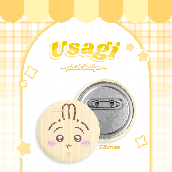 Usagi Plush Badge