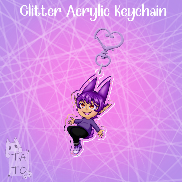 Mist (OC) | Glitter Acrylic Keychains