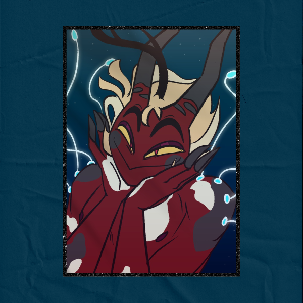 Merfolk Lucifer | Art Board, Sand Black-edged