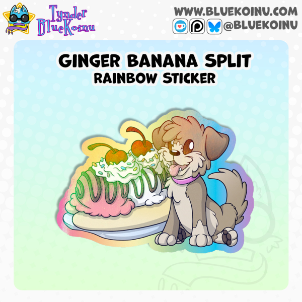Ginger Banana Split | Sticker