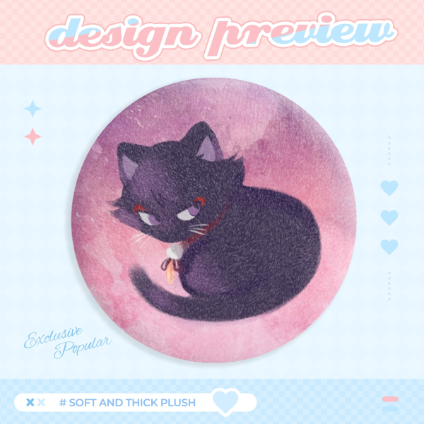 Scarameow Plush Badge