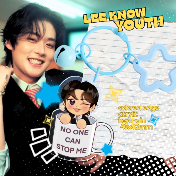 Stray Kids Lee know youth Colored Edge Acrylic Keychains