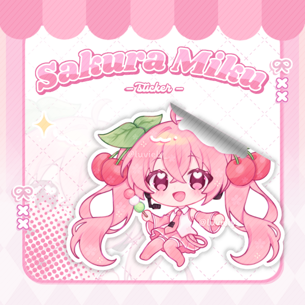 Sakura Miku Sticker | Vocaloid