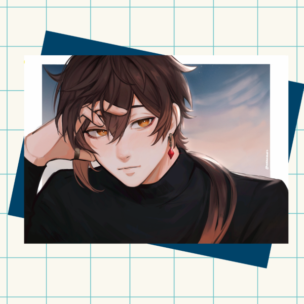 [Genshin Impact] Earring Switch - Zhongli Photocard