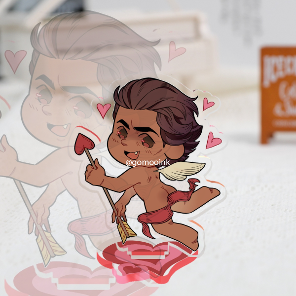 7CM Future Arachnid Guy Cupid Clear Acrylic Standee Fan Made Unofficial 