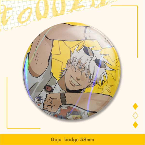 Gojo Round Badge (Button Pin)