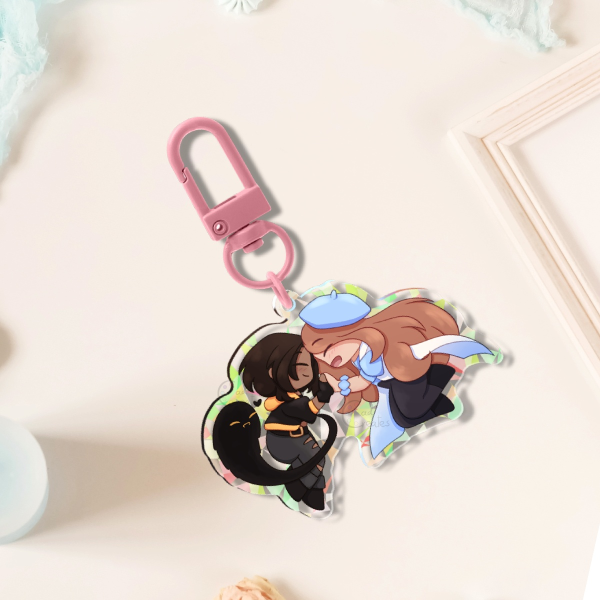 Mica and Pan - Keychain