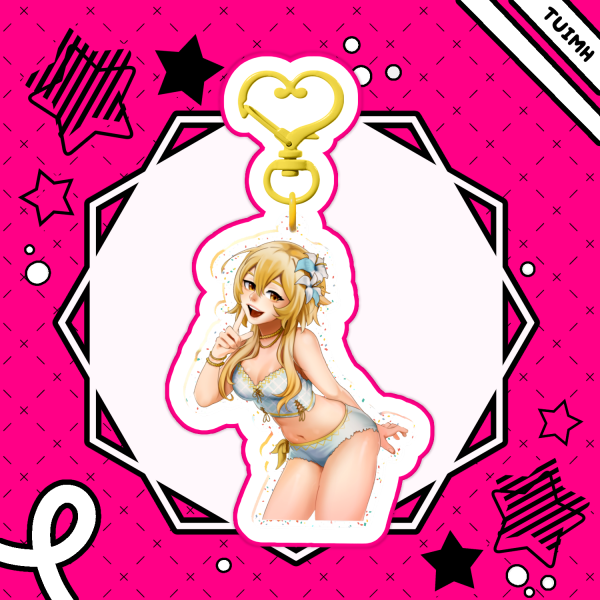 Beach Lumine ◆ Glitter Acrylic Keychain