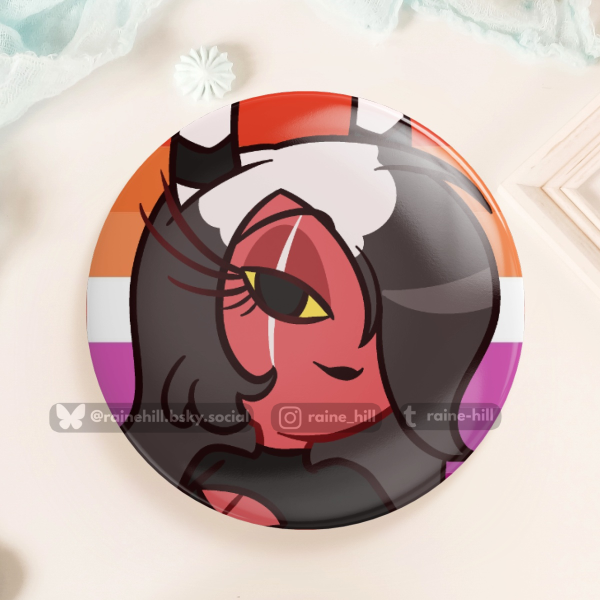 [Button] Sallie May Lesbian Pride | Helluva Boss