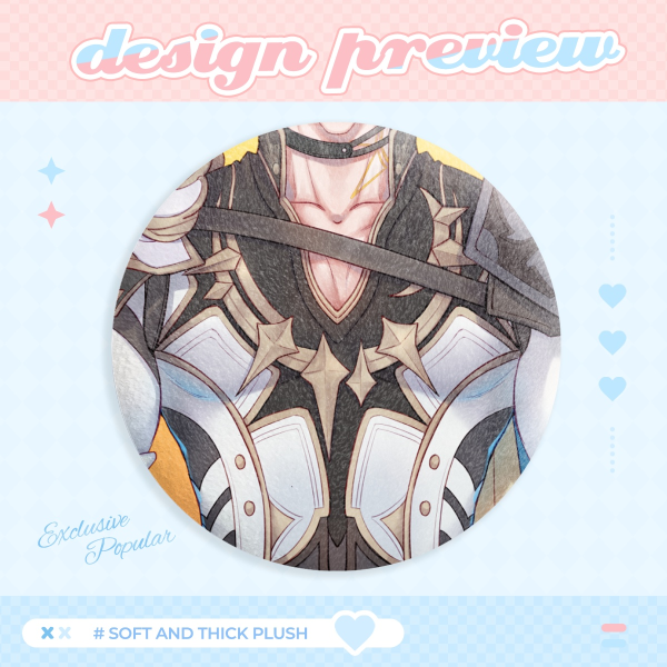 Phainon Chest Plush Badges Pin Honkai Star Rail Fanmerch by Nalamicha