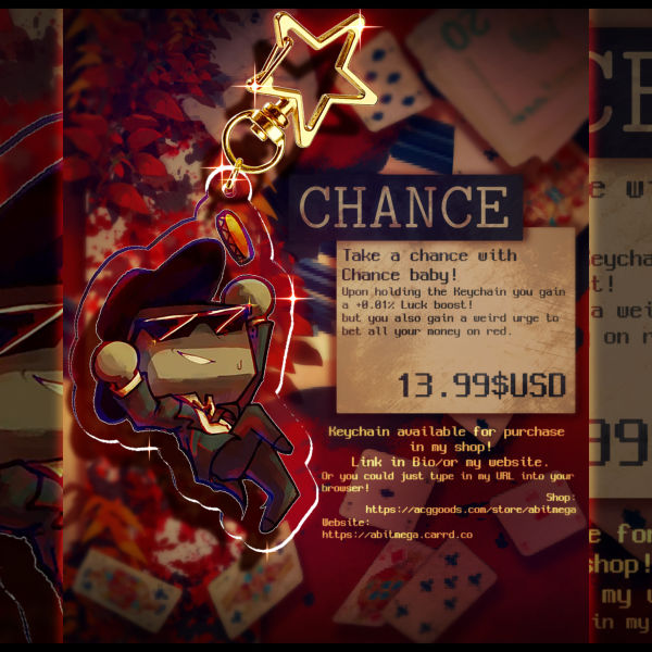 Chance | Roblox Forsaken | Acrylic Keychain