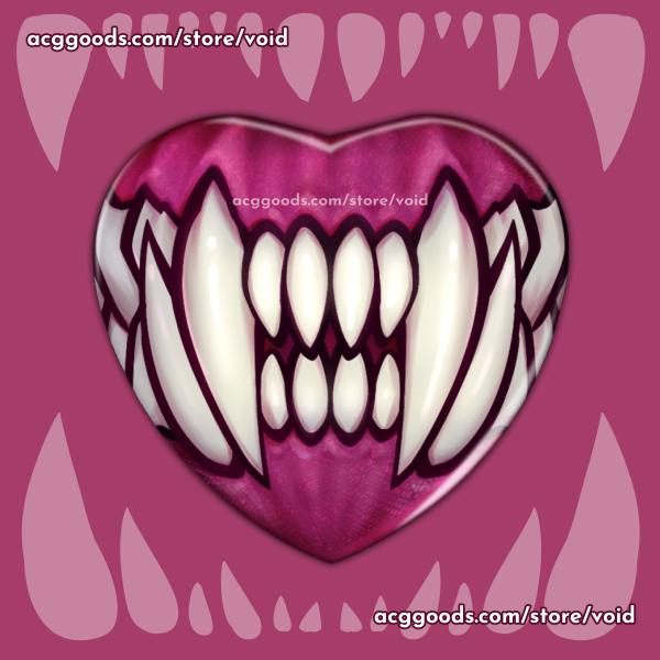 LOVE BITE shiny heart badge