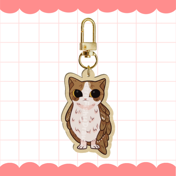 Meowl Keychain