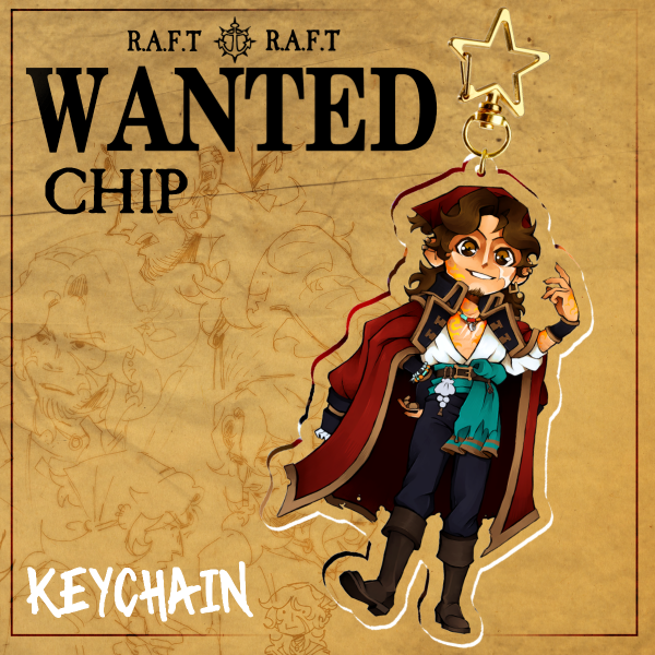 CHIP || Clear Acrylic Keychain