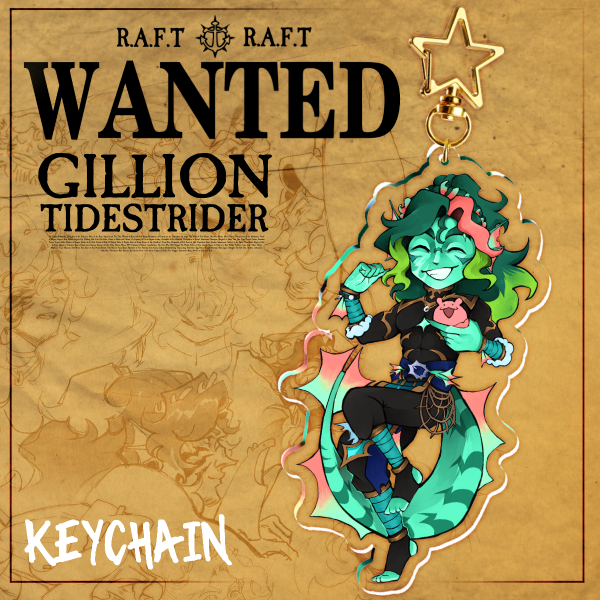 GILLION TIDESTRIDER || Clear Acrylic Keychain