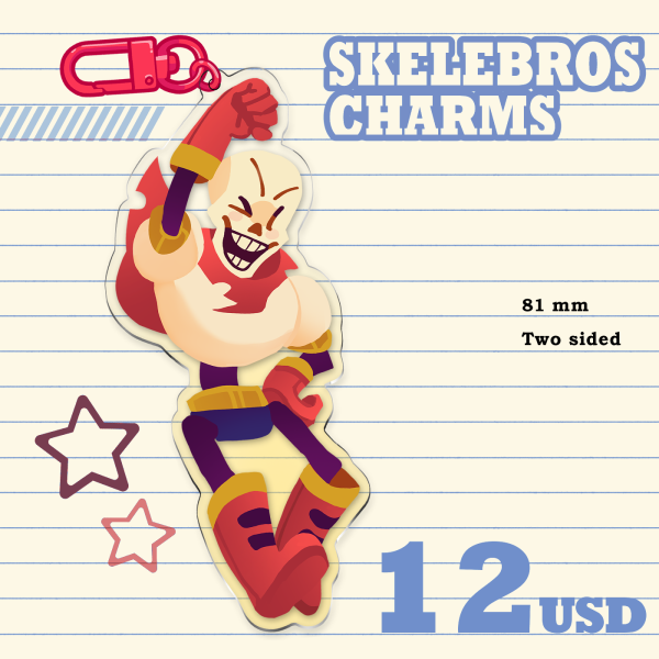 Little Skelebro Papyrus Charm