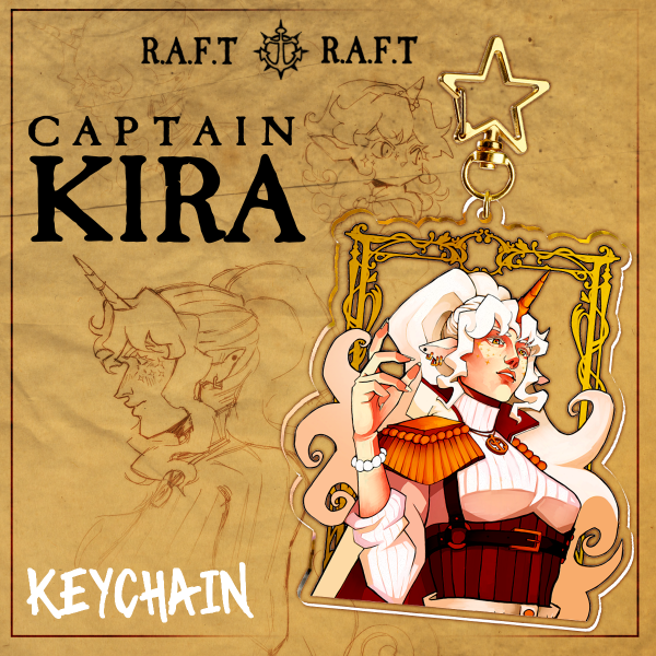 KIRA — Clear Acrylic Keychain (fancy version)