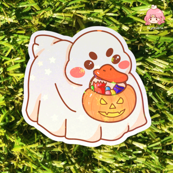 Ghost duck Sticker