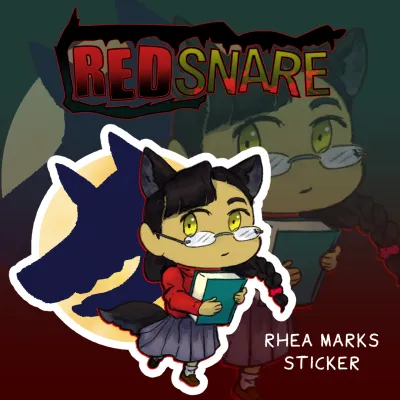 RED SNARE - Rhea Sticker