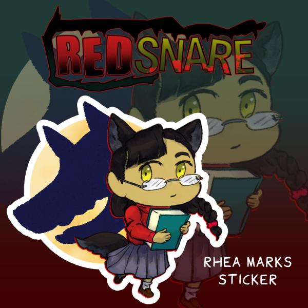 RED SNARE - Rhea Sticker
