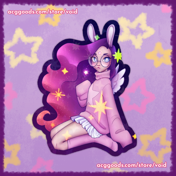 STELLAR BUNNY Holo Star Sticker