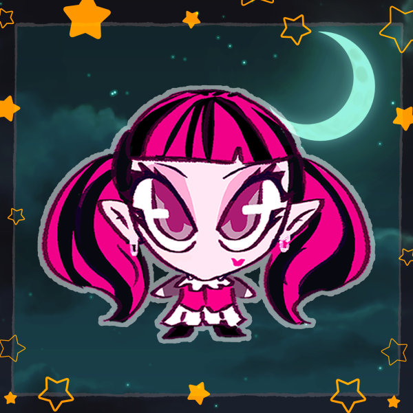 Draculaura phone charm