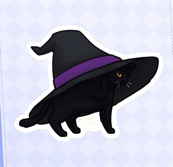 Witch Cat Sticker