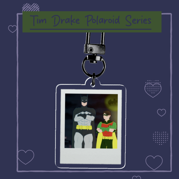Batman and Robin Clear Acrylic Keychains