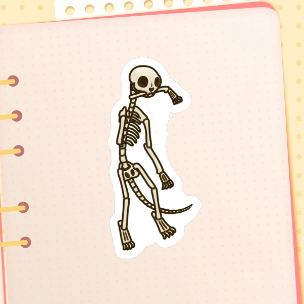 Skelecat Sticker