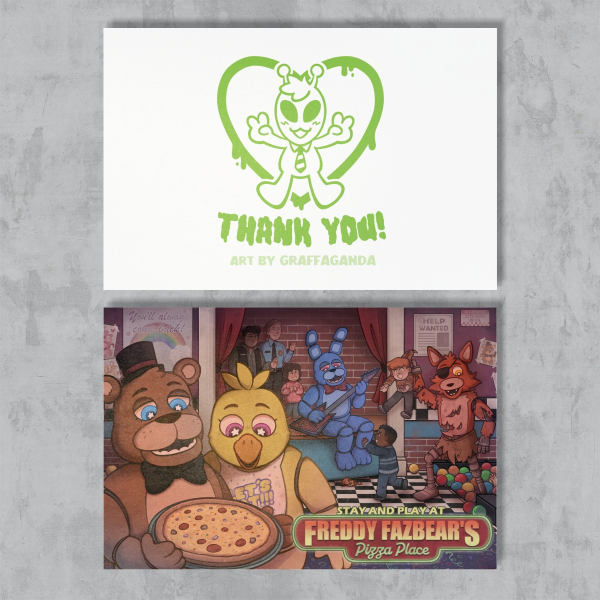 FNAF | Pizza Place | Postcard