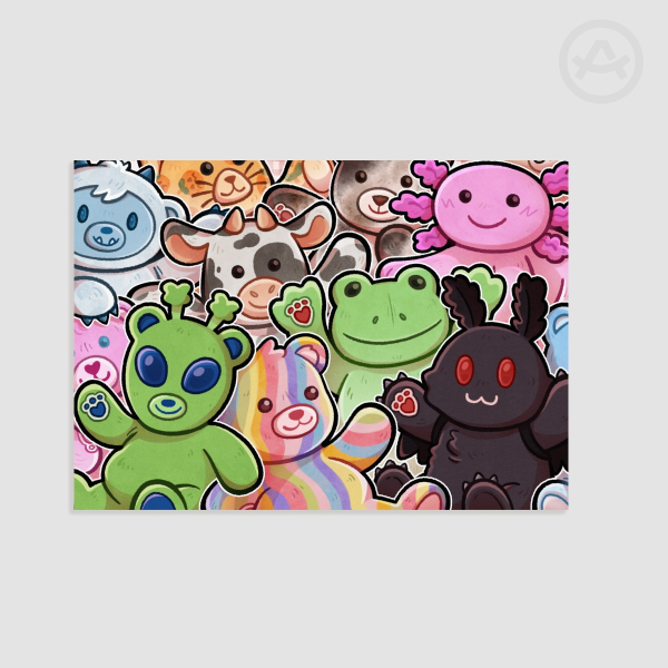 Plushie Buddies | [A5] Print