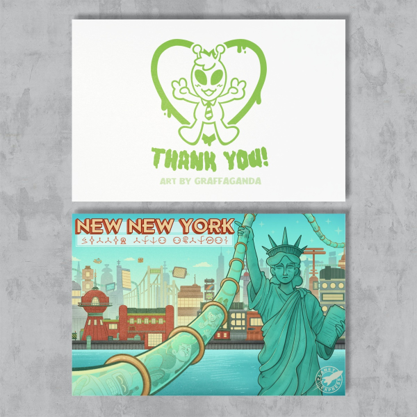 Futurama | New New York | Postcard