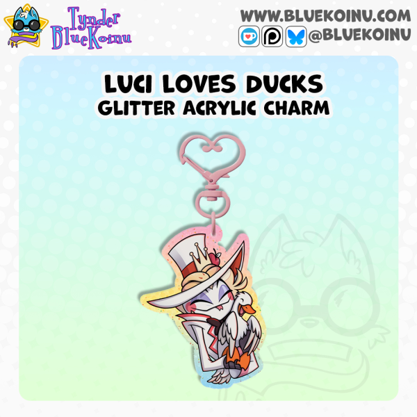 Luci Loves Ducks | Glitter Keychain