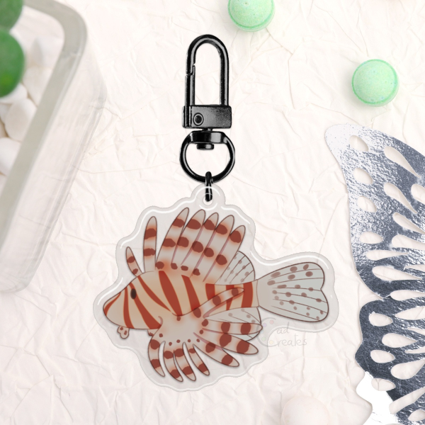 Lionfish - Epoxy Keychain