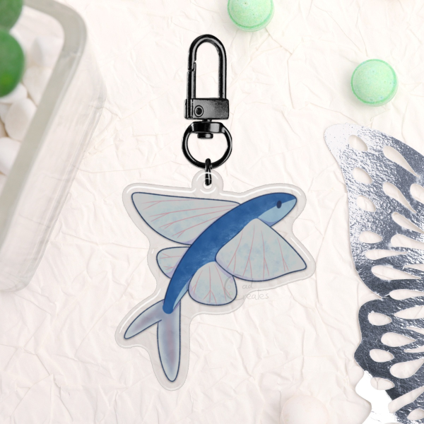 Flying Fish - Epoxy Keychain