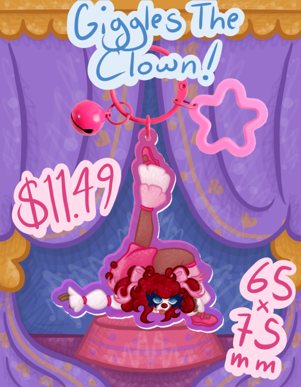 Giggles TheClown Acrobatics Keychain