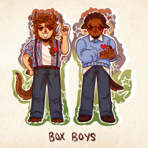 Box Boys Soulmates Keychain