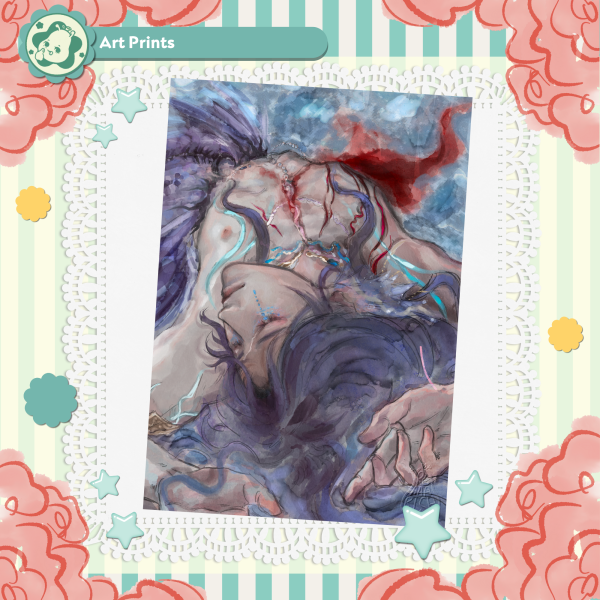 Lemurian Sea God A5 Print