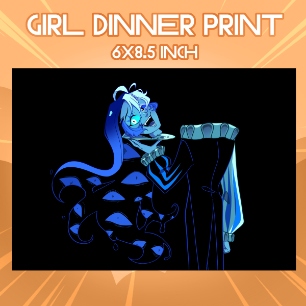 Girl Dinner Print