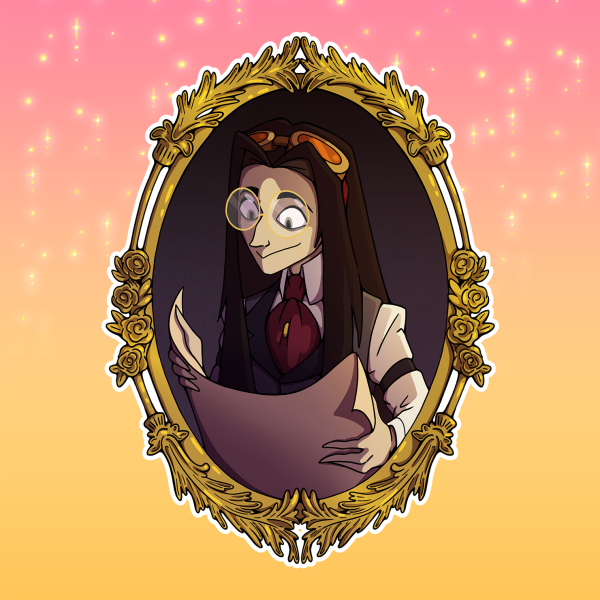 Sir Pentious Die Cut Sticker