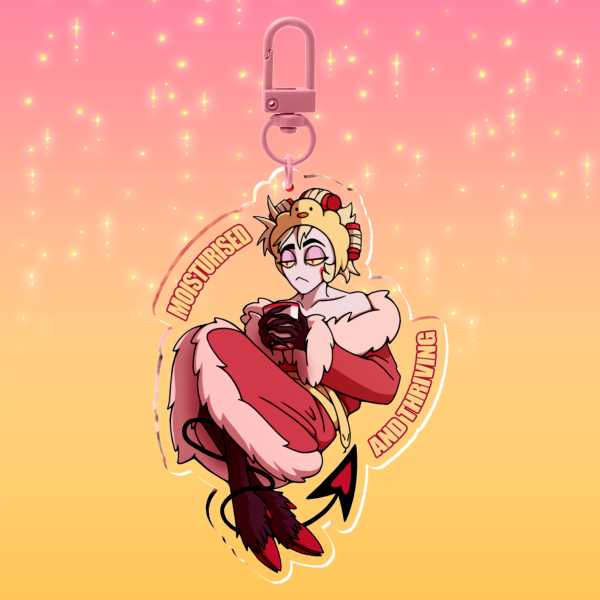 Moisturised and Thriving Lucifer Keychain