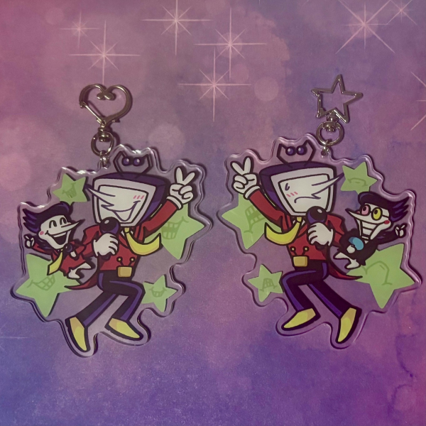 Spamtenna 4" Keychain - Deltarune Tenna and Spamton!!