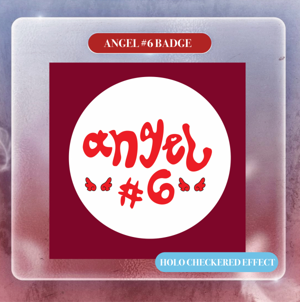 angel #6 badge pin