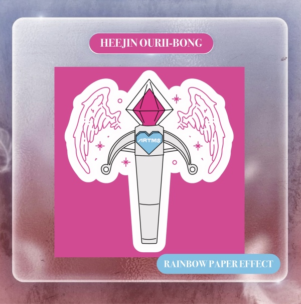 heejin lightstick sticker