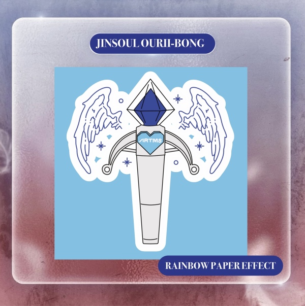 jinsoul lightstick sticker